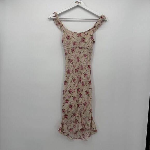 Limited Too Girls Floral Ruffle Dress Size 7 Formal - Picture 1 of 11